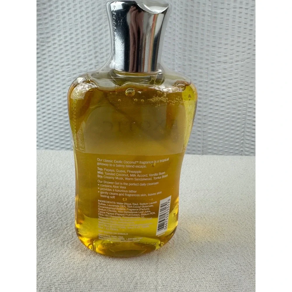 Bath & Body Works EXOTIC COCONUT Shower Gel 10oz/295ml NEW ~RARE~‎